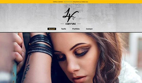 Aperçu - Site LV Coiffure
