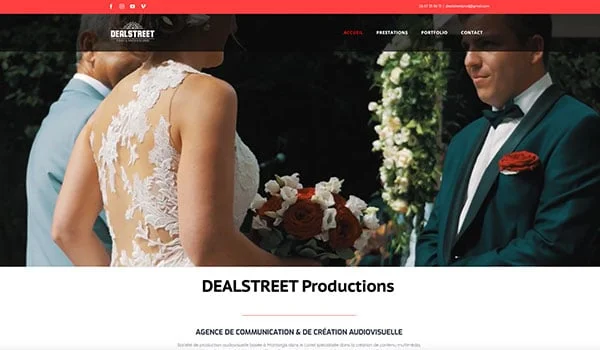 Background - Site vitrine DEALSTREET