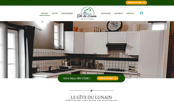 Site internet - Gîte du Lunain