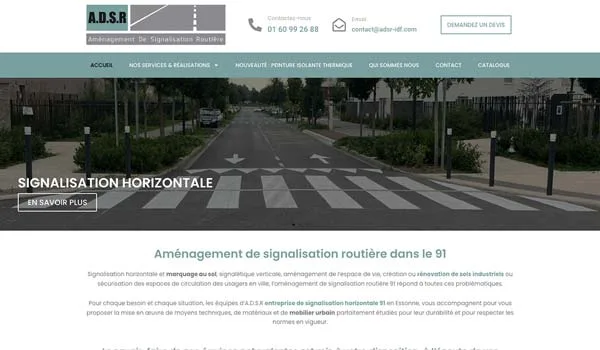 Creation site internet - ADSR-IDF